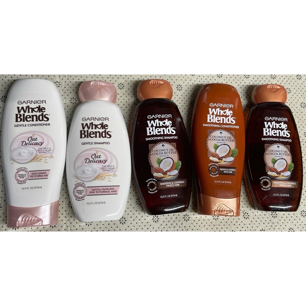 Garnier Whole Blends‎ Shampoo & Conditioner, 5 Pieces